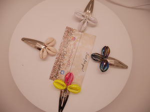 Cowrie Shell Hair Clip