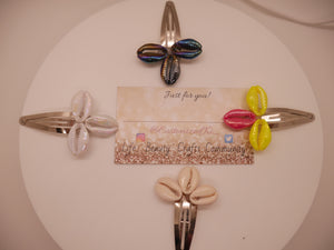 Cowrie Shell Hair Clip